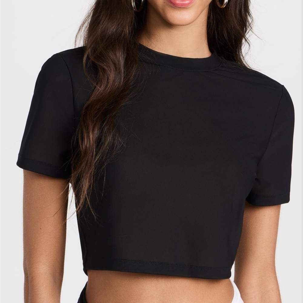 STAUD Black Women's Crop Top